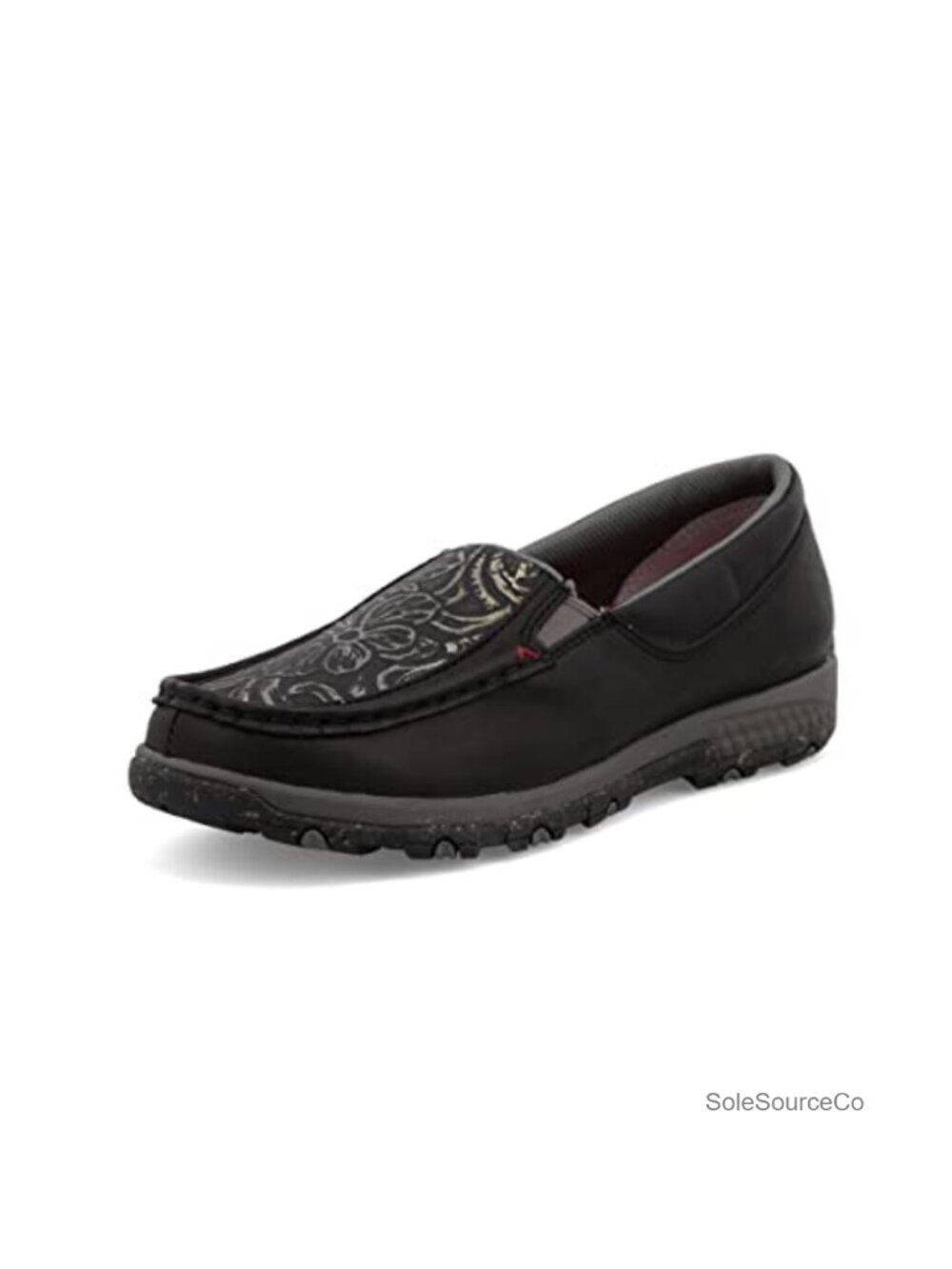 Full-Grain Tooled Leather Slip-On Driving Moc Loafers Comfort Walking Shoes